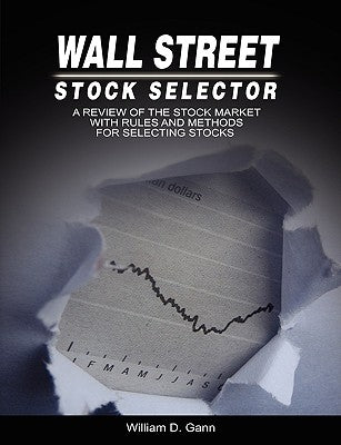 Paperback book titled "Wall Street Stock Selector" with a cover featuring stock market charts and financial graphics.